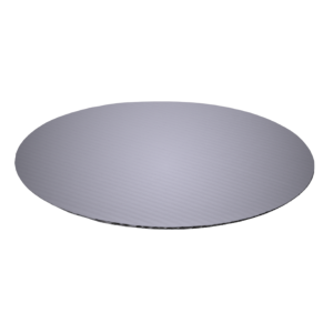 PZA BASE CARTON 25CM PLATEADA (LISO)
