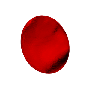 PZA BASE CARTON C/DOBLE LISTON 25CM COLOR ROJO