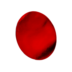 PZA BASE CARTON C/DOBLE LISTON 26CM COLOR ROJO