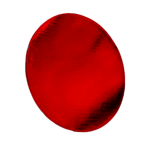 PZA BASE CARTON C/DOBLE LISTON 36CM COLOR ROJO