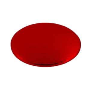 PZA BASE CARTON C/LISTON 25CM COLOR ROJO
