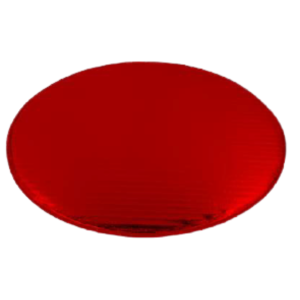 PZA BASE CARTON C/LISTON 36CM COLOR ROJO